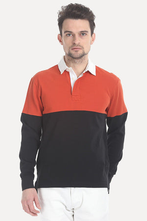 Solid Cotton Pique Rugby