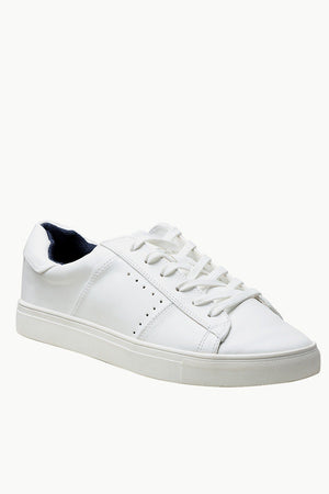 Faux Leather Lace Up Plimsolls