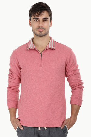 Lightweight Mock Collar Sweatshirt