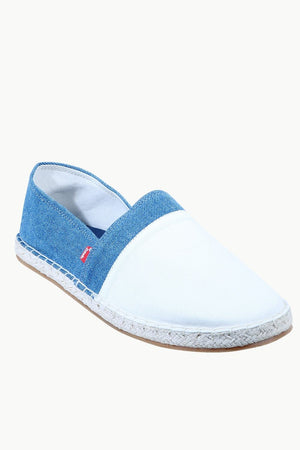 Mens Indigo Cut N Sew Denim Espadrilles