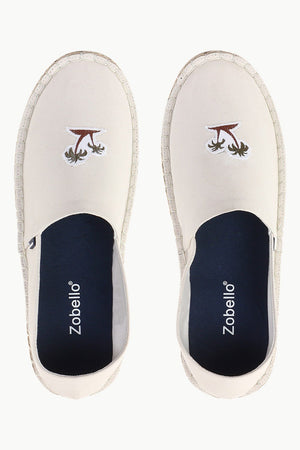 Palm Tree Embroidered Espadrilles
