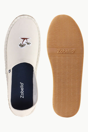 Palm Tree Embroidered Espadrilles