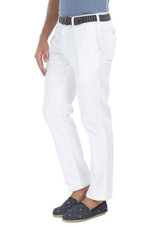 Stretchable Washed Cotton Peach Twill Chino Pants