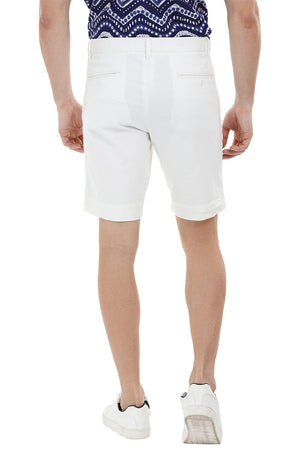 Twill White Chino Shorts