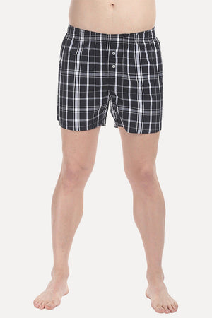 Checkered Weave Boxer Shorts