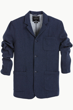 Cotton Fleece Blazer with 3 Buttons