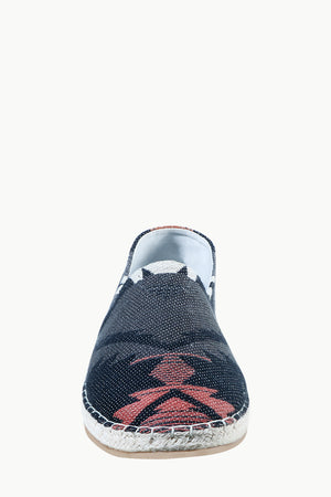 Mens Black Ditsy Jacquard Espadrilles