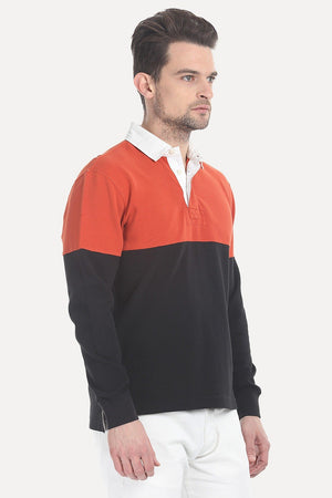 Solid Cotton Pique Rugby