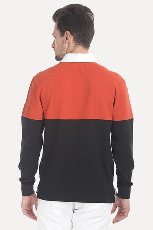 Solid Cotton Pique Rugby