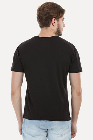 Black Contrast Pocket T-Shirt