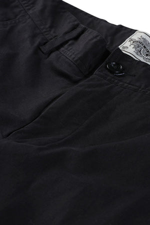 Black Cuff Jogger Twill Pants