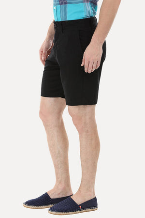 Black Twill Summer Chino Shorts