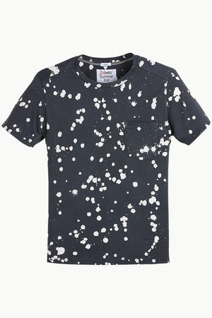 Bleach Effect Paint Splatter Tee