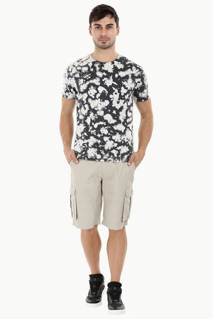Blotch Effect Tie Dye T Shirt
