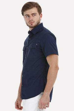 Bold Shirt with Detailed Pockets