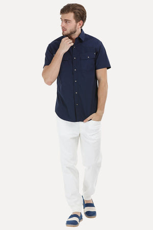 Bold Shirt with Detailed Pockets