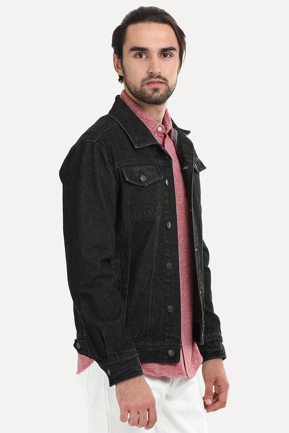 Buy Black Velvet Jean Trucker Jacket Online at Muftijeans