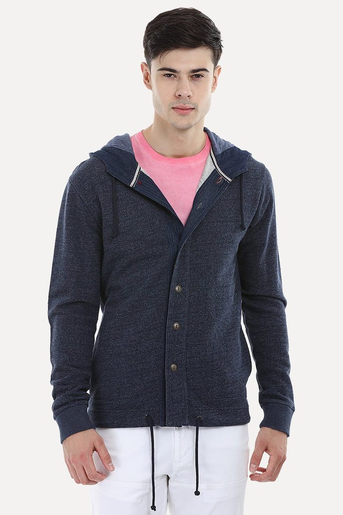 Buttoned Casual Hoodie