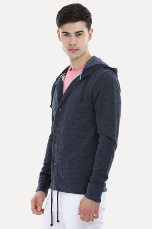 Buttoned Casual Hoodie
