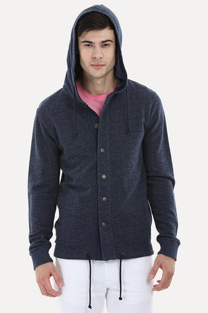 Buttoned Casual Hoodie