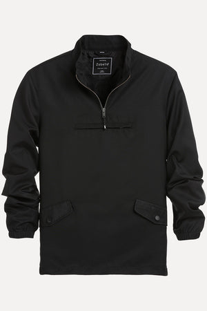 Men's Black Popover Sports Sweatshirt
