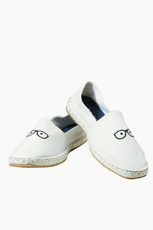 Men's Beige Eyeglasses Tag Espadrilles