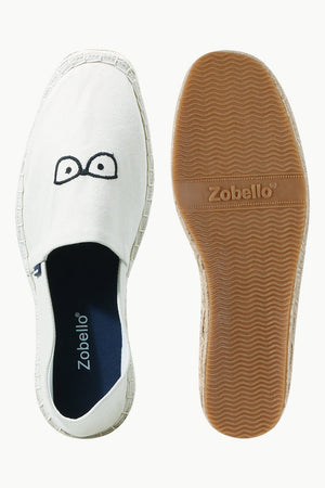 Men's Beige Eyeglasses Tag Espadrilles