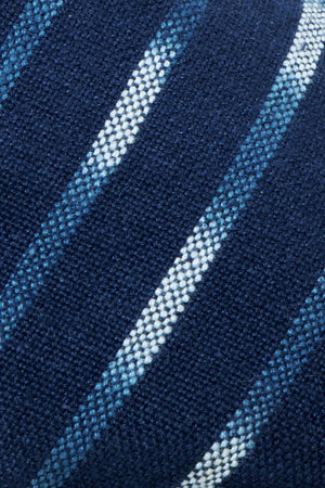 Men's Blue Jacquard Lace-up Espadrilles
