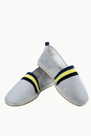 Men's Grey Cut N' Sew Canvas Espadrilles