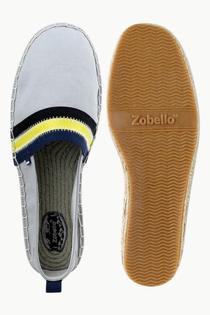 Men's Grey Cut N' Sew Canvas Espadrilles