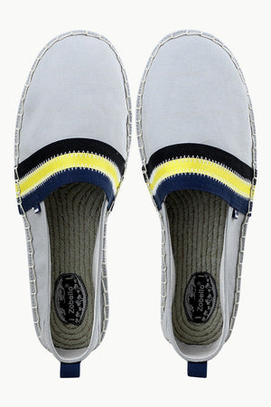Men's Grey Cut N' Sew Canvas Espadrilles