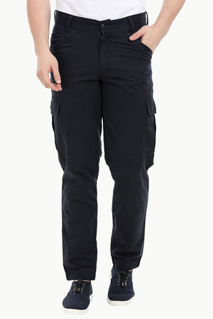 Men's Navy 6 Pocket Twill Cargo Pants