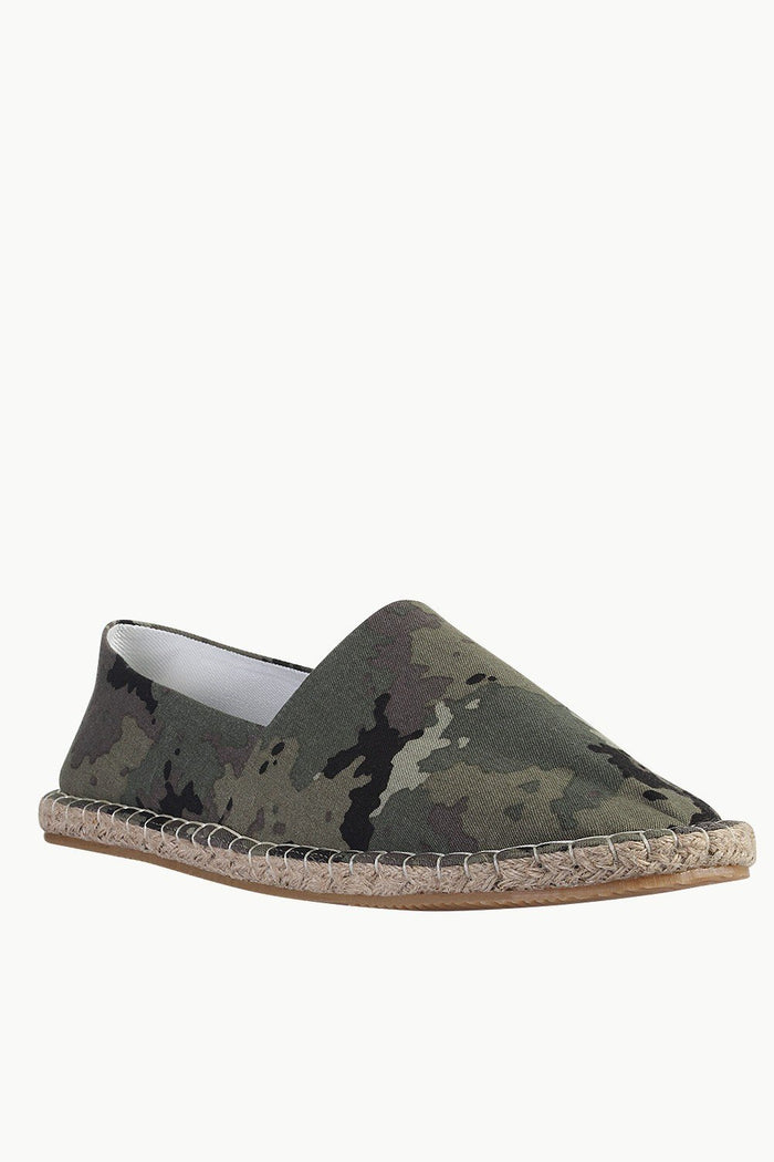 Camo Print Slip On Espadrilles