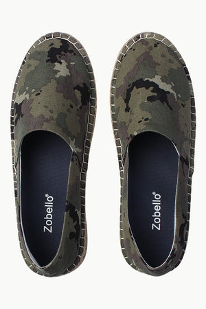 Camo Print Slip On Espadrilles