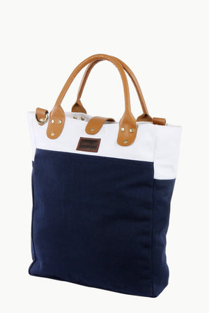 Zobello Canvas Colorblock Urban Tote Bag