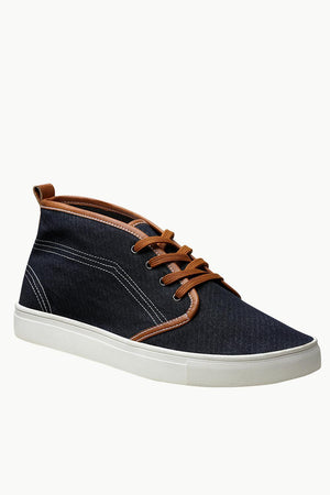 Canvas High Ankle Lace Up Plimsolls