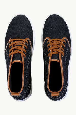 Canvas High Ankle Lace Up Plimsolls