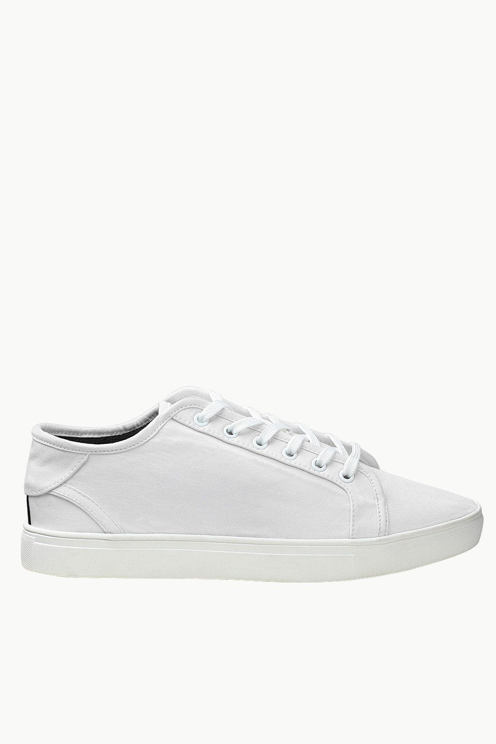 Buy Online Canvas White Canvas Lace Up Plimsolls For Men Online At Zobello buy-online-canvas-white-canvas-lace-up-plimsolls-for-men-online-at-zobello