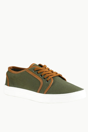 Canvas Low Ankle Lace Up Plimsolls