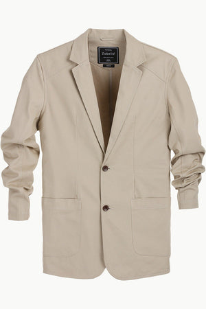 Casual Brown Notched Blazer