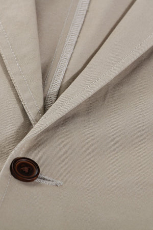 Casual Brown Notched Blazer