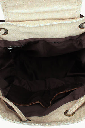 Casual Dyed Canvas Backpack