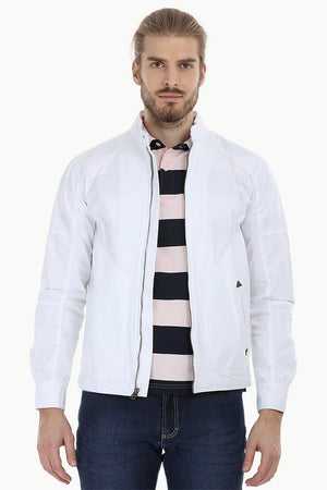 Casual Zipper Solid Jacket