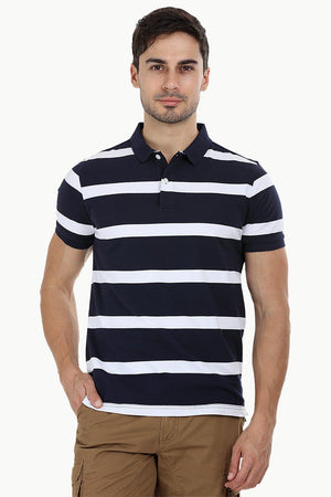 City Striped Polo T-Shirt