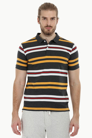 City Striped Polo T-Shirt