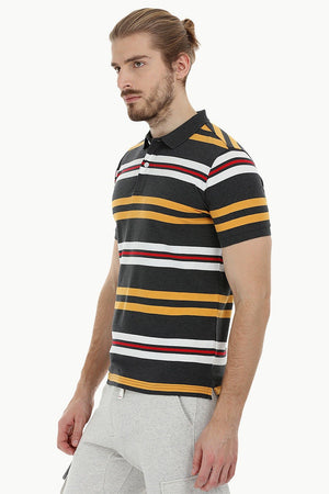 City Striped Polo T-Shirt