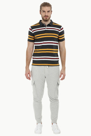 City Striped Polo T-Shirt