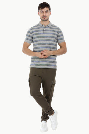City Striped Polo T-Shirt