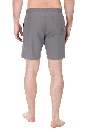Classic Elastic Waist 7" Inseam Swimwear in Quick Dry Nylon