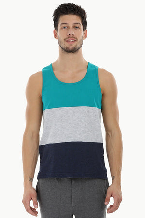 Casual Color-Block Beach Tank